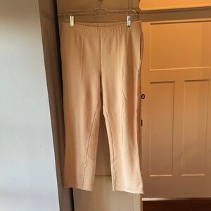 Tan Straight-Leg Pants